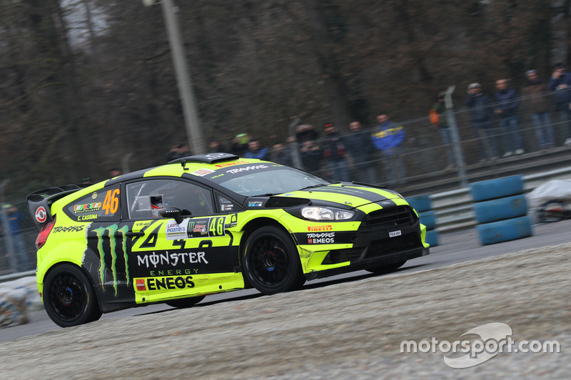 Valentino Rossi, Carlo Cassina, Ford Fiesta
