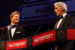 Formel-1-Weltmeister Nico Rosberg, Mercedes AMG F1, mit Damon Hill