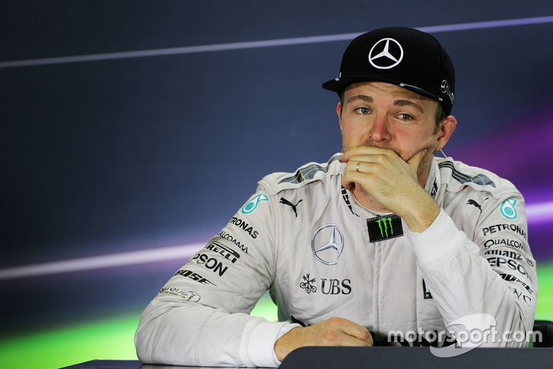 Nico Rosberg, de Mercedes AMG F1 en la Conferencia de prensa FIA