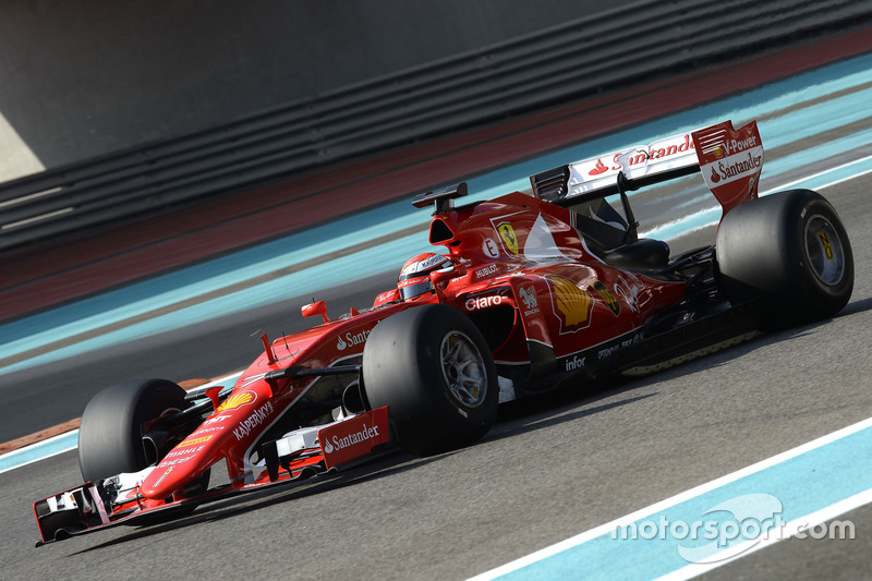 Kimi Raikkonen, Ferrari testing the new 2017 Pirelli tyres