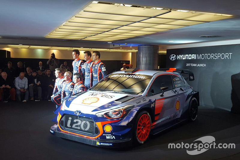 Dani Sordo, Hayden Paddon, John Kennard, Marc Marti, Nicolas Gilsoul, Thierry Neuville, Hyundai Motorsport unveil the 2017 Hyundai i20 Coupe WRC