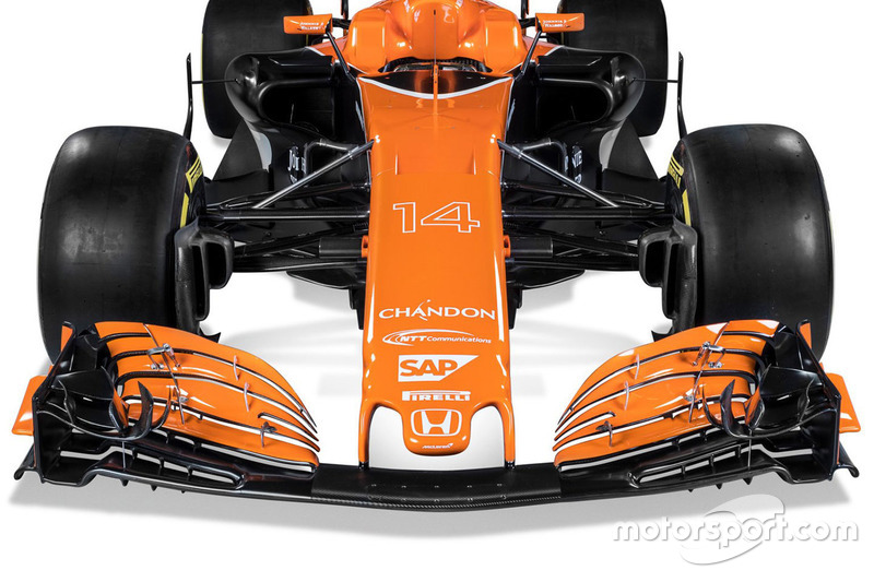 L'aileron avant de la McLaren MCL32