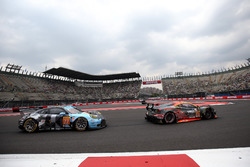 #77 Dempsey Proton Competition Porsche 911 RSR: Christian Ried, Matteo Cairoli, Marvin Dienst, #61 Clearwater Racing Ferrari 488 GTE: Mok Weng Sun, Matt Griffin, Keita Sawa
