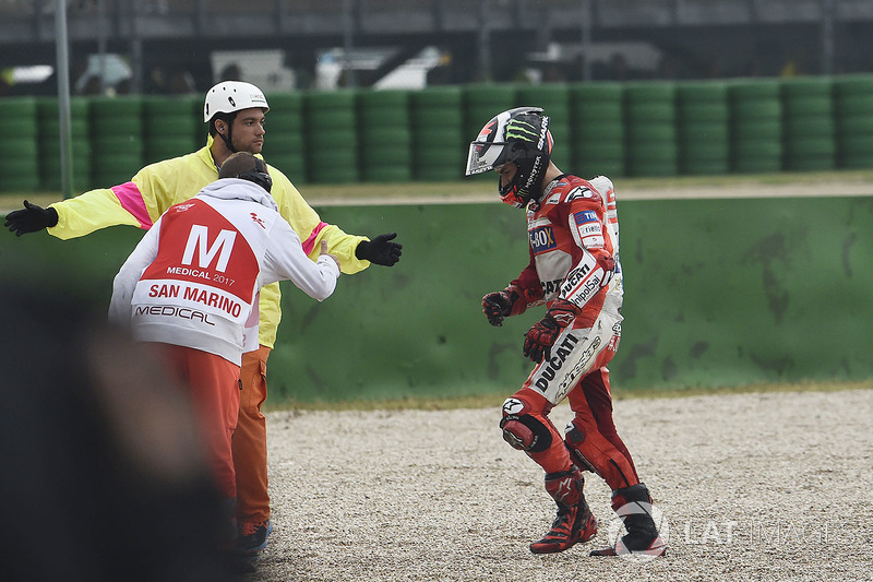 Jorge Lorenzo, Ducati Team caída