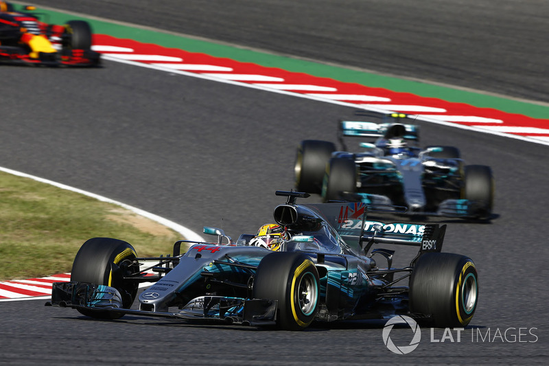 Lewis Hamilton, Mercedes AMG F1 W08, Valtteri Bottas, Mercedes AMG F1 W08