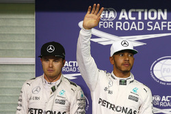 Polesitter: Lewis Hamilton, Mercedes AMG F1, second place Nico Rosberg, Mercedes AMG F1
