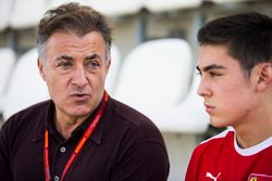 Jean Alesi et son fils, Giuliano Alesi, Trident