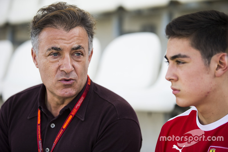 Jean Alesi with his son, Giuliano Alesi, Trident