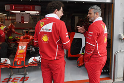 Maurizio Arrivabene, Ferrari Team Principal and Mattia Binotto, Ferrari Chief Technical Officer