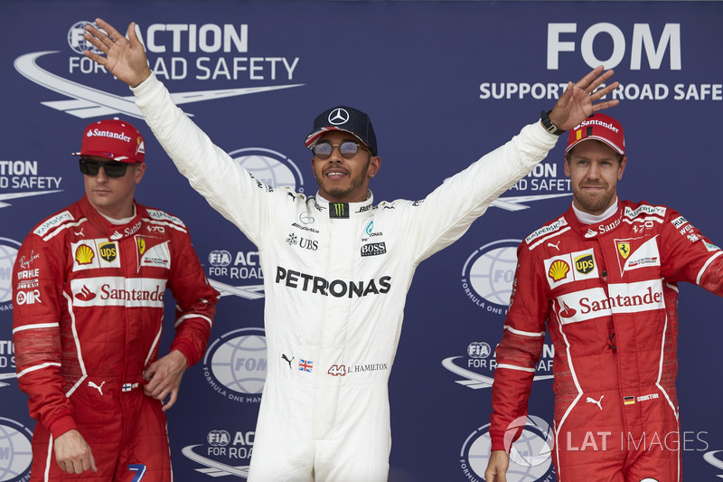 Lewis Hamilton, Mercedes AMG F1, Kimi Raikkonen, Ferrari, Sebastian Vettel, Ferrari