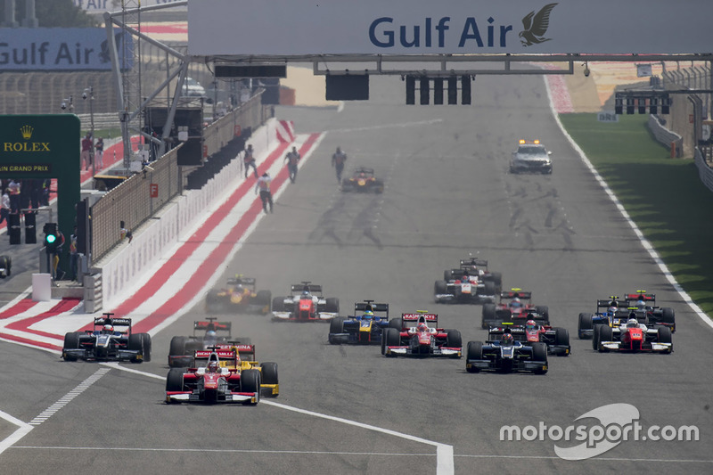 Start: Charles Leclerc, PREMA Racing leads