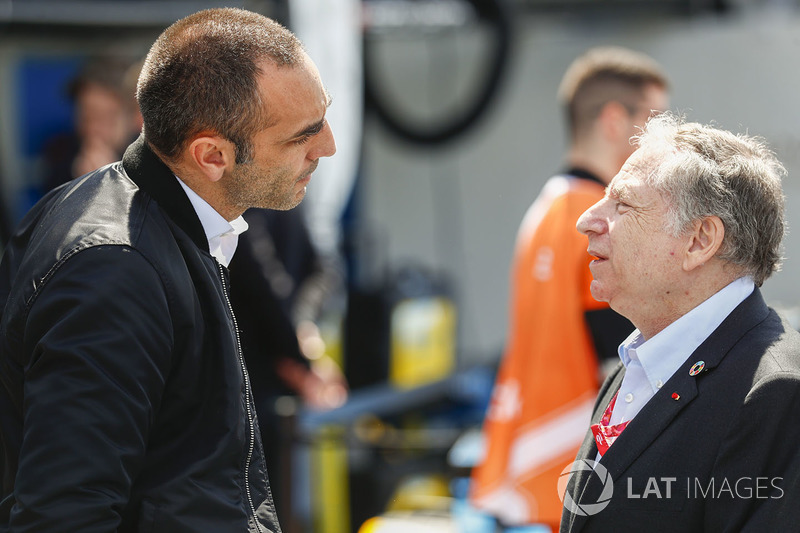 Cyril Abiteboul y Presidente de la FIA Jean Todt