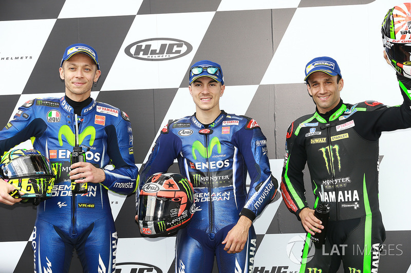 Na classificação, só deu Yamaha. As motos japonesas dominaram a classificação e formam a primeira fila em Le Mans.