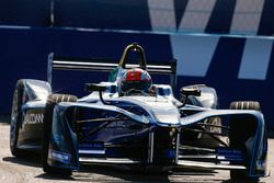 James Rossiter drives the Formula E show car