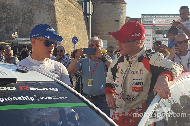 Ott Tänak, Ford Fiesta WRC, M-Sport e Jari-Matti Latvala, Toyota Yarsi WRC