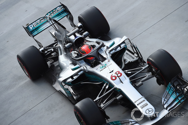 George Russell, Mercedes-Benz F1 W08, mit Halo