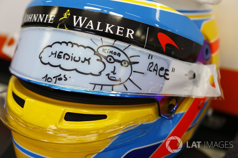 CAsco de Fernando Alonso, McLaren