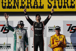 Podium: 1. Helio Castroneves, Team Penske Chevrolet; 2. J.R. Hildebrand, Ed Carpenter Racing Chevrol