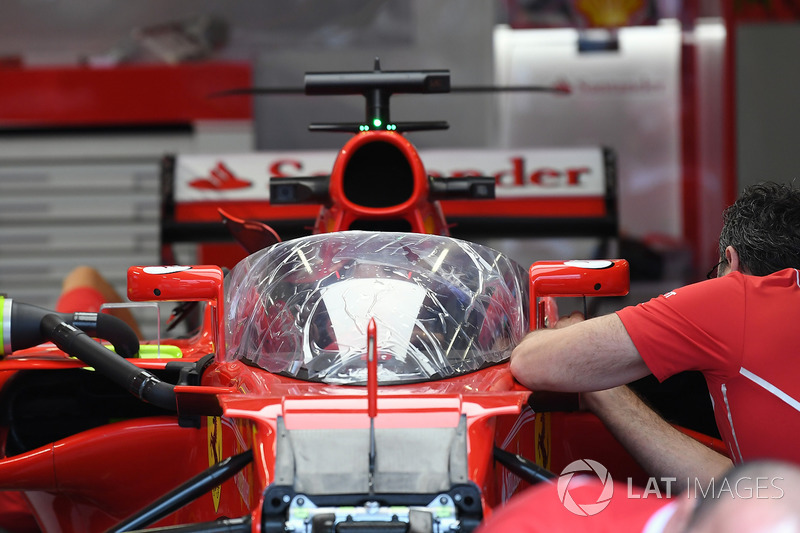 Ferrari SF70H with cockpit shield