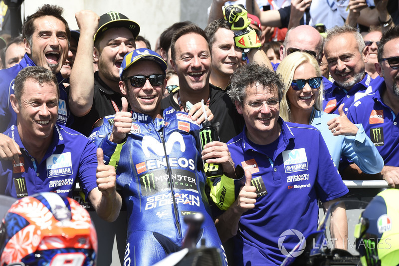 Third place Valentino Rossi, Yamaha Factory Racing