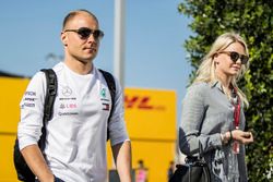 Valtteri Bottas, Mercedes-AMG F1 and wife Emilia Pikkarainen