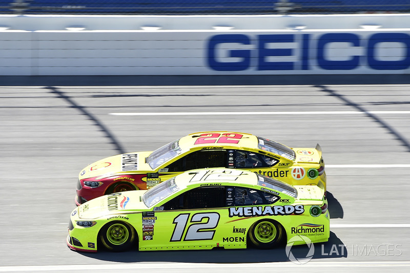 Ryan Blaney, Team Penske, Ford Fusion Menards/Richmond, Joey Logano, Team Penske, Ford Fusion Shell Pennzoil