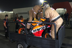 Moto de Marc Marquez, Repsol Honda Team de la caída