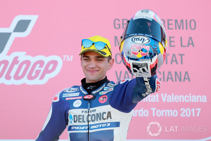 Podium: Race winner Jorge Martin, Del Conca Gresini Racing Moto3