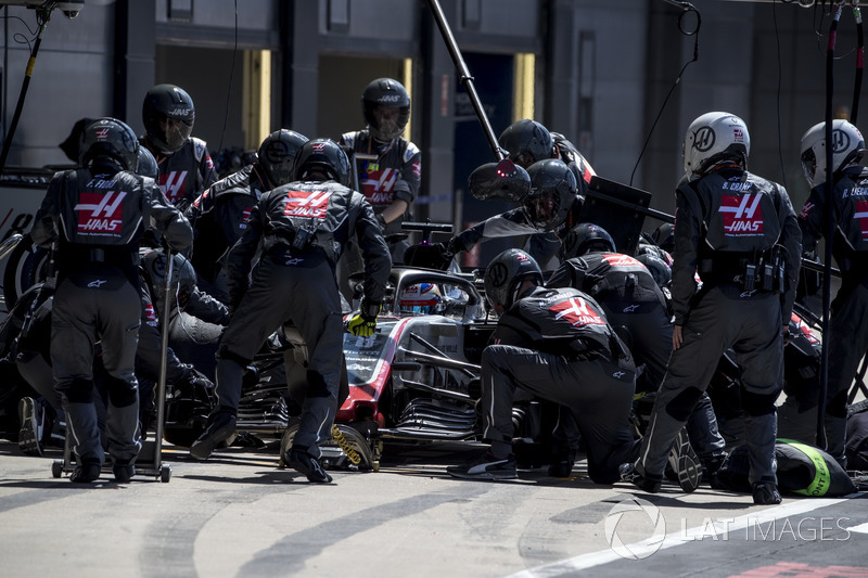 Пит-стоп: Ромен Грожан, Haas F1 Team VF-18