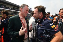 Sean Bratches, commercieel directeur Formule 1 en Christian Horner, Red Bull Racing teambaas