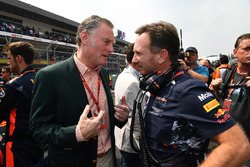 Sean Bratches, Managing Director of Commercial Operations, Formula One Group and Christian Horner, Red Bull Racing Team Principal
