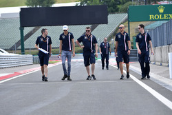Esteban Ocon, Force India F1 walks the track