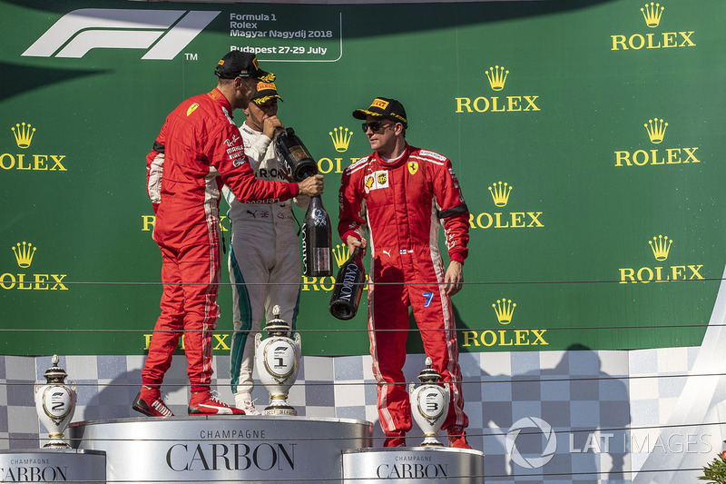 Себастьян Феттель, Ferrari, Льюіс Хемілтон, Mercedes-AMG F1, Кімі Райкконен, Ferrari