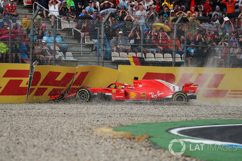 Accidente de Sebastian Vettel, Ferrari SF71H
