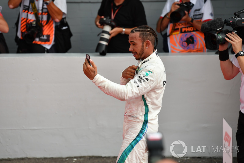 El ganador: Lewis Hamilton, Mercedes-AMG F1