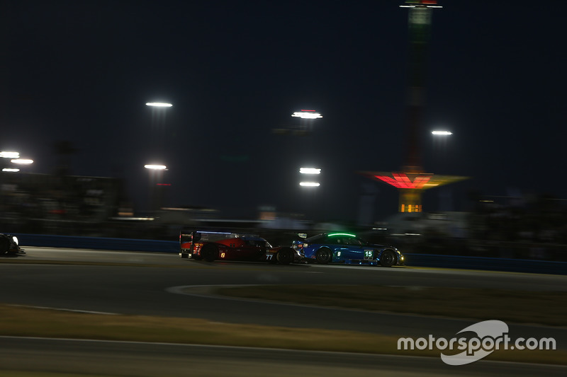 #77 Mazda Team Joest Mazda DPi: Oliver Jarvis, Tristan Nunez, Rene Rast, #15 3GT Racing Lexus RCF GT3: Jack Hawksworth, David Heinemeier Hansson, Scott Pruett, Dominik Farnbacher