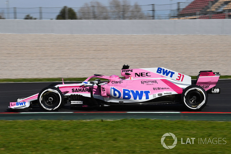 8º Force India VJM11: 711 vueltas.