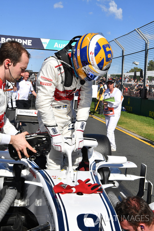 Marcus Ericsson, Sauber C37, in griglia
