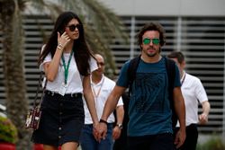 Fernando Alonso, McLaren and girlfriend Linda Morselli