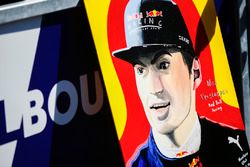 A fan's painting of Max Verstappen, Red Bull Racing