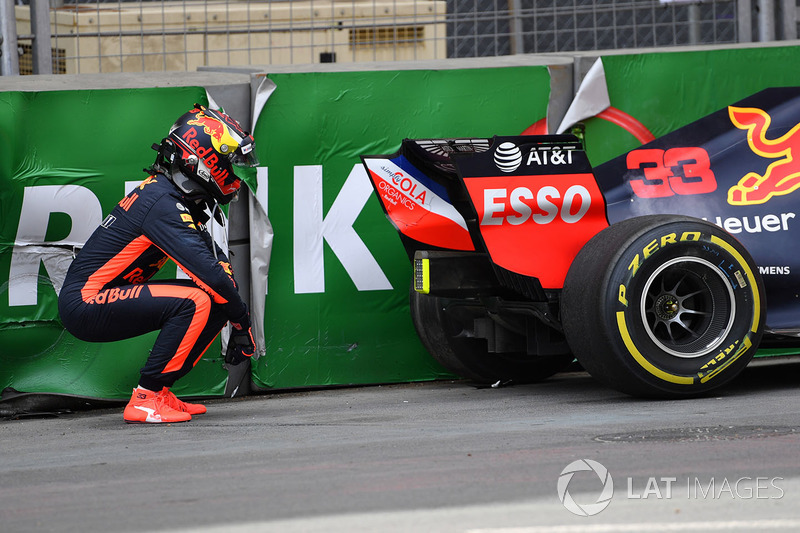 Accidente de Max Verstappen, Red Bull Racing RB14