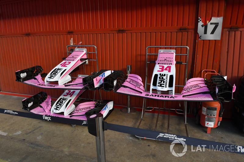 Force India VJM11 nose and front wings