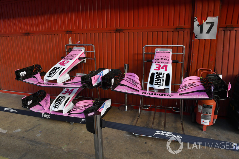 Force India VJM11 burun ve ön kanat