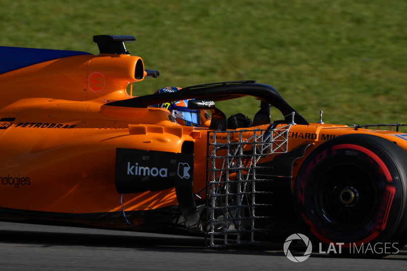 Lando Norris, McLaren MCL33 with aero sensors