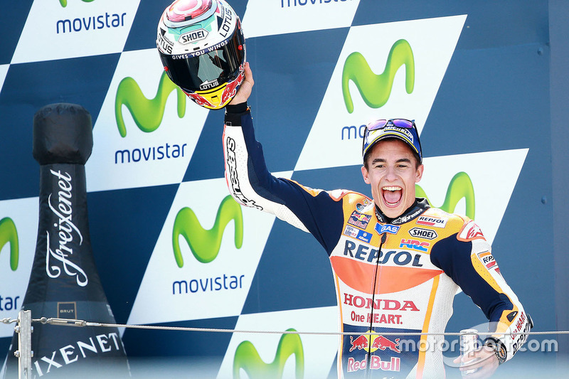Podium: ganador, Marc Márquez, Repsol Honda Team