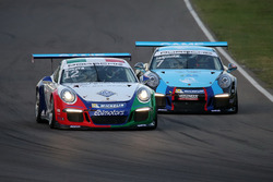 Alessio Rovera, Ebimotors - Verona, in lotta con Simone Iaquinta, Ghinzani Arco Motorsport - Milano
