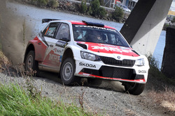 Gaurav Gill and Glenn MacNeall, Skoda Fabia R5, Team MRF