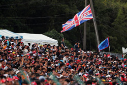 Fans in the grandstand