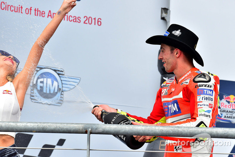 Podium: derde plaats Andrea Iannone, Ducati Team