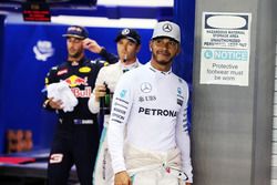 Lewis Hamilton, Mercedes AMG F1 dans le Parc Fermé